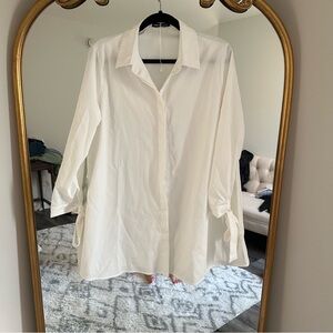 White dress button down